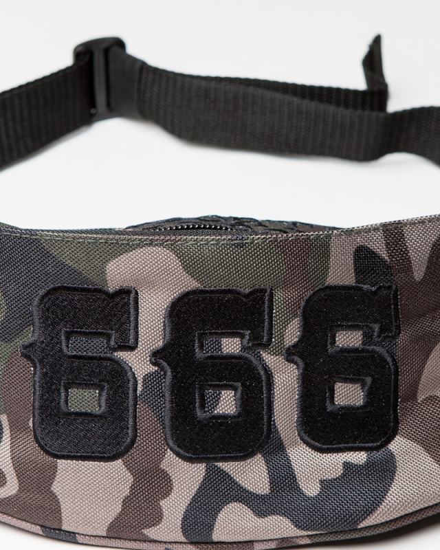 Bauchtasche: SUPPORT 81 HELLPORT & 666 | Camouflage Schwarz